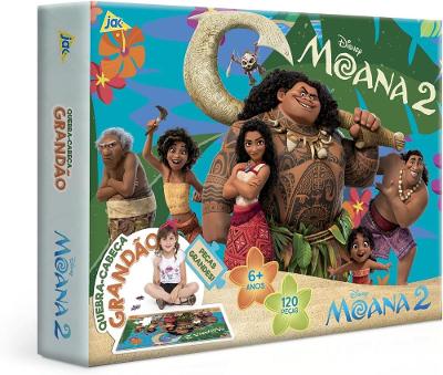 Quebra-Cabeça Grandão 120 peças - Moana 2 - Toyster