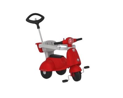 Triciclo Banderetta Passeio e Pedal Vermelho - Bandeirante