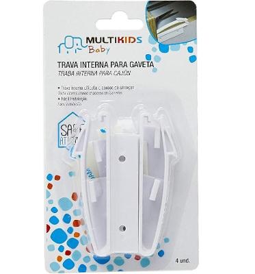 Trava Interna Para Gaveta 2 Unidades - Multikids Baby