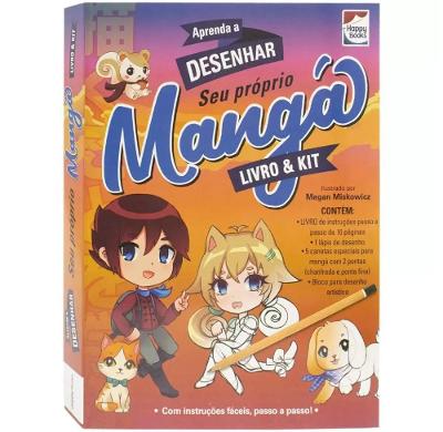 Livro & Kit Aprenda a Desenhar Mangá - Happy Books