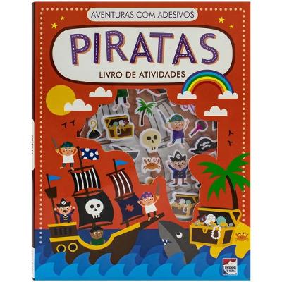 Livro de Atividades com Adesivos: Piratas - Happy Books