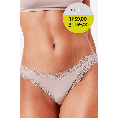 Calcinha Biquíni Microfibra  Skin