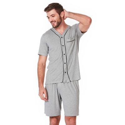Pijama Curto Botões Malha Rafael