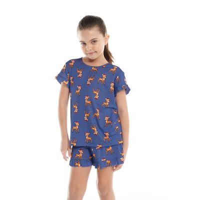 Pijama Curto Malha Natalie Kids Feminino