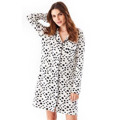 Sleepshirt Curta Manga Longa Malha Rafaela