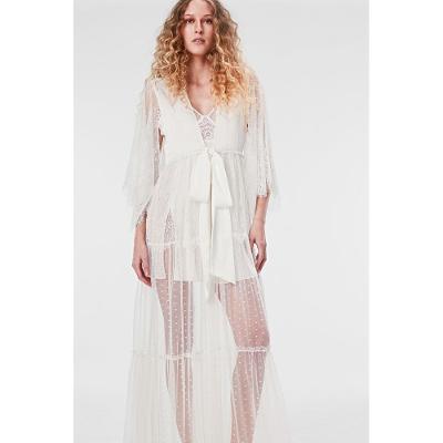 Robe Longo Tule St Barth
