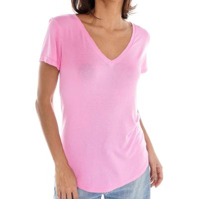 Camiseta Decote V Malha Basic Tees