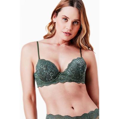 Sutiã Balconet Renda Deep Green
