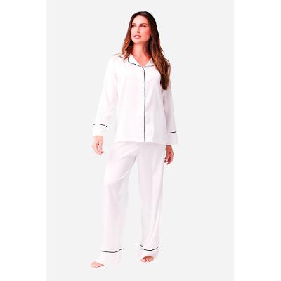 Pijama Longo Botões Cetim Paris