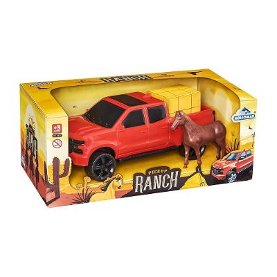 Brinquedo Pick Up Ranch Adijomar com Cavalo