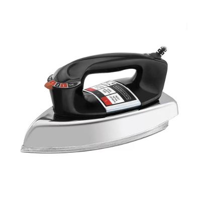 Ferro de Passar Roupa à Seco VFA-1110 Cromado Base de Alumínio Black&Decker Preto/Metálico - 220V