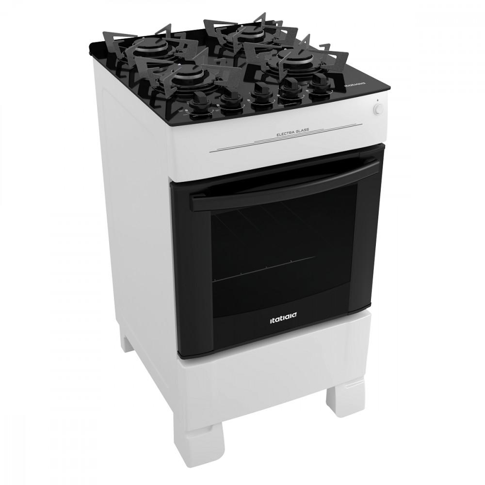 Fogão 4 Bocas à Gás Itatiaia Electra Glass Mesa de Vidro e Acendimento Automático - 4