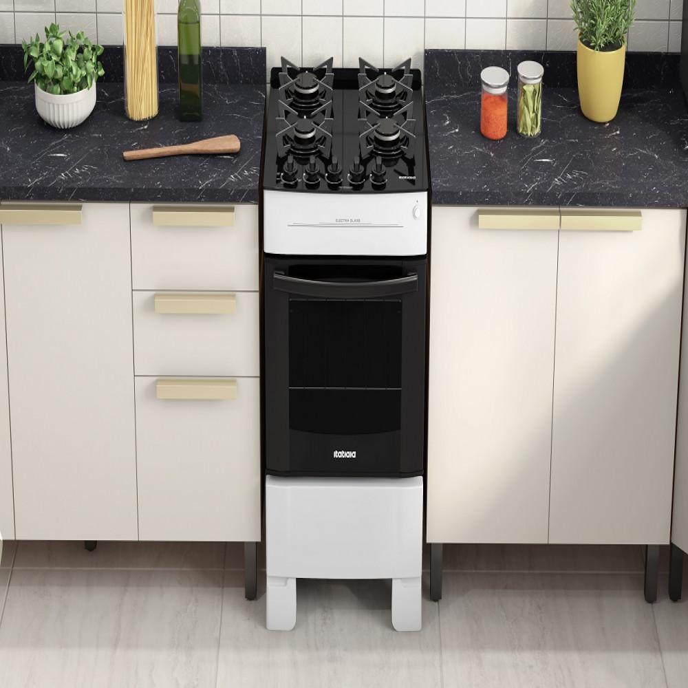 Fogão 4 Bocas à Gás Itatiaia Electra Glass Mesa de Vidro e Acendimento Automático - 3