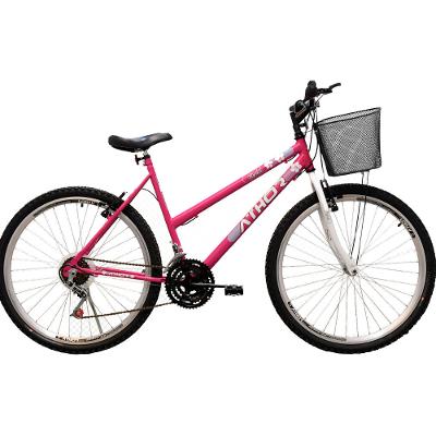 Bicicleta Athor Aro 26 18 Marchas Model Com Cestão