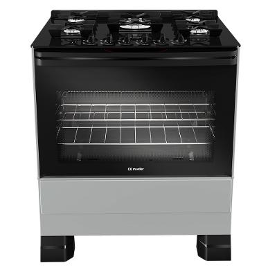 Fogão MFV5BF com 5 Bocas e Mesa de Vidro Mueller