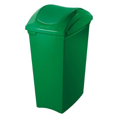 Lixeira Plástica com Tampa Basculante Verde 40L Casablanca Sanremo