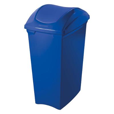 Lixeira Plástica com Tampa Basculante Azul 40L Casablanca Sanremo