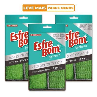 Kit Pano para Banheiro Microfibra Performance 3 Unidades EsfreBom