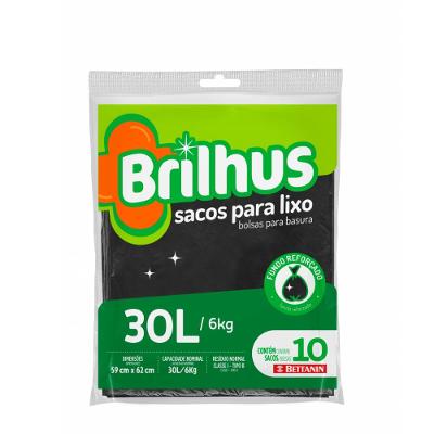 Saco de Lixo Almofada 30L Brilhus Bettanin 10 Unidades
