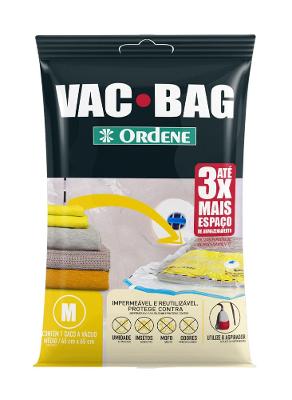 Saco a Vácuo Organizador Médio Transparente 45x65cm Vac Bag Ordene