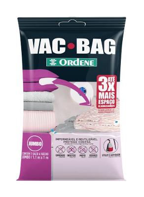 Saco a Vácuo Organizador Jumbo Transparente 1,1 x 1m Vac Bag Ordene