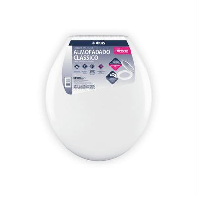 Assento Sanitário Almofadado Clássico Branco Atlas