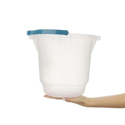 Balde Plástico Transparente com Alça 8,5L Hydrus Sanremo