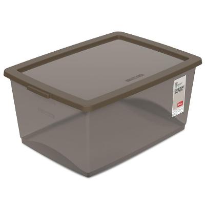 Caixa Organizadora Plástica Camurça 60L My Closet Ordene