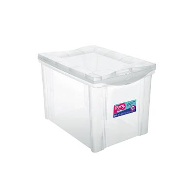 Caixa Organizadora Plástica Alta Cristal 30L Ordene