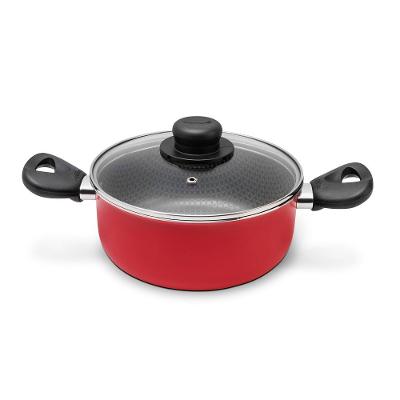 Caçarola Antiaderente Ultra em Alumínio Vermelha Páprika Multiflon 20cm