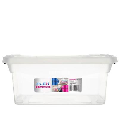 Caixa Organizadora Plástica Transparente 48L Flex Sanremo