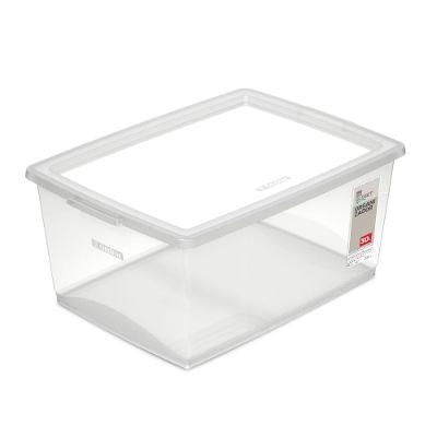 Caixa Organizadora Plástica Cristal 30L My Closet Ordene