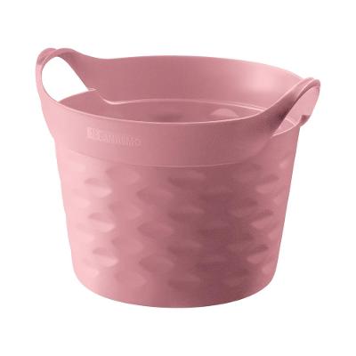 Cesto Organizador Circular Plástico Rosa 3L Moolti Sanremo