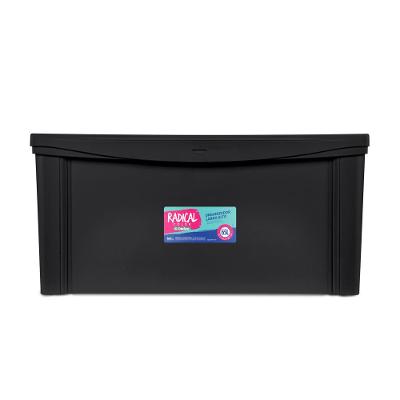 Caixa Organizadora Plástica Alta Preta 65L Radical Color Ordene