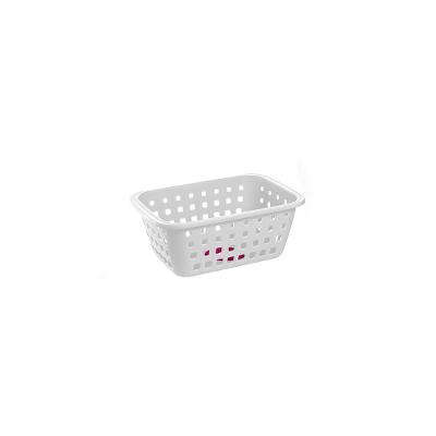 Cesto Organizador Plástico com Furação Branco 3L Log Ordene