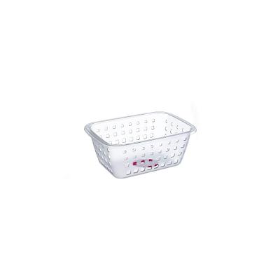 Cesto Organizador Plástico com Furação Cristal 3L Log Ordene