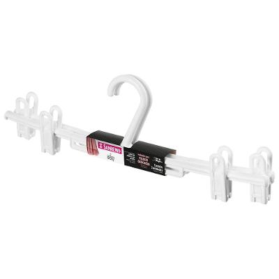 Cabide Plástico para Saia com Presilha Branco 33cm Easy Sanremo 2 Unidades