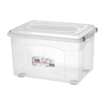 Caixa Organizadora Plástica Transparente 72L Sanremo