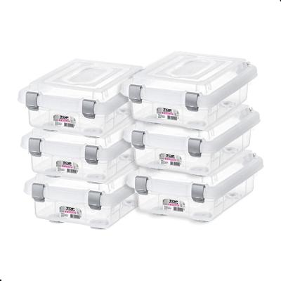 Kit Caixa Organizadora Transp. 1L 6 Unidades Top Stock Sanremo