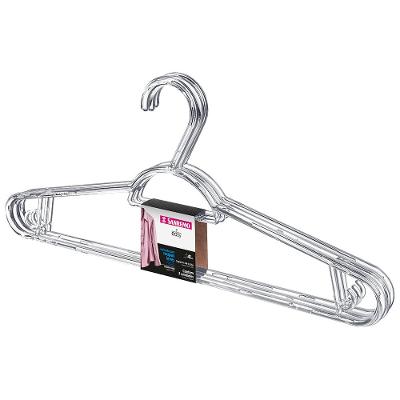 Cabide Plástico Multifuncional Transparente 41cm Easy Sanremo 3 Unidades