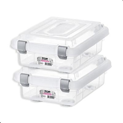 Kit Caixa Organizadora Transp. 1L 2 Unidades Top Stock Sanremo