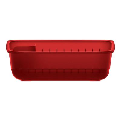Escorredor de Louça Plástico Vermelho Utti Ordene