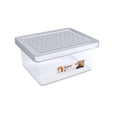 Organizador Plástico Multiuso Alto Cristal 18L Hana Ordene