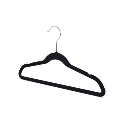 Cabide de Veludo Infantil Preto 28cm My Closet Ordene 6 Unidades