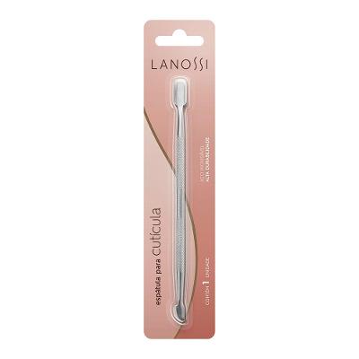Espátula Dupla de Cutícula em Aço Inox Lanossi