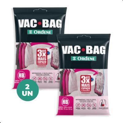 Kit 2 Sacos a Vácuo Organizador Hang Bag com Gancho Vac Bag