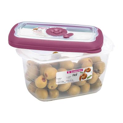 Pote Plástico Retangular Hermético Açaí 700ml Flor Sanremo
