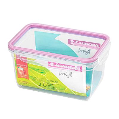 Pote Plástico com Travas Hermético Açaí 2L Freshy Sanremo