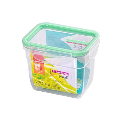 Pote Plástico com Travas Hermético Verde Menta 770ml Freshy Sanremo
