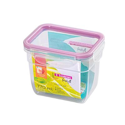 Pote Plástico com Travas Hermético Açaí 770ml Freshy Sanremo